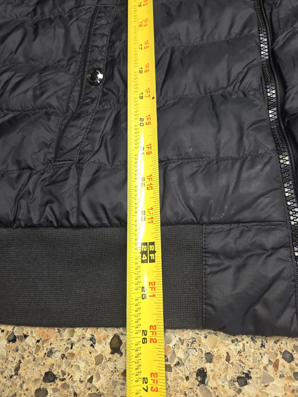 Polo Ralph Lauren Men's Large Black Knit & Quilted Zip Primaloft Hybrid Vest